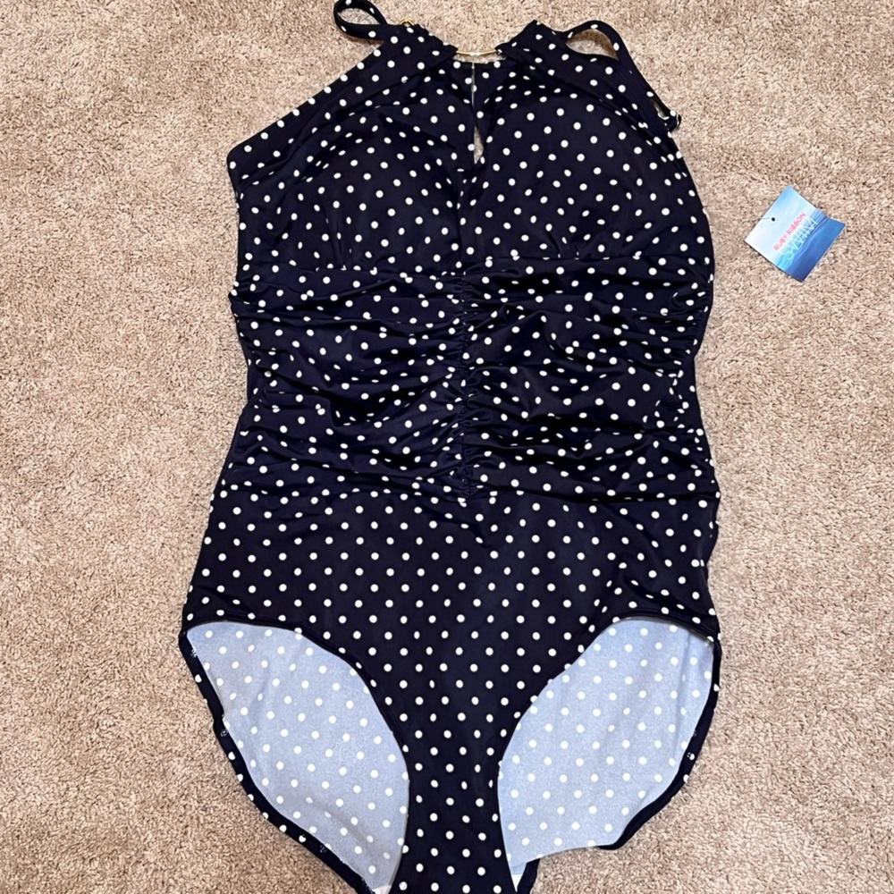 Ruby Ribbon Laguna Beach One Piece Swimsuit Size 12